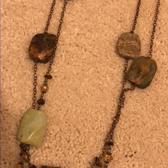 Pier 1 Stone  Necklace - appx. 30 inches long. - Picture 6 of 6